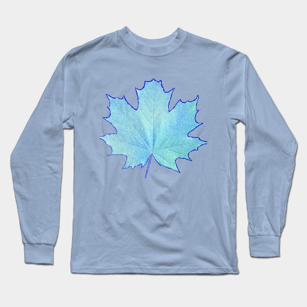 Frozen Leaf Long Sleeve T-Shirt by Mavis
